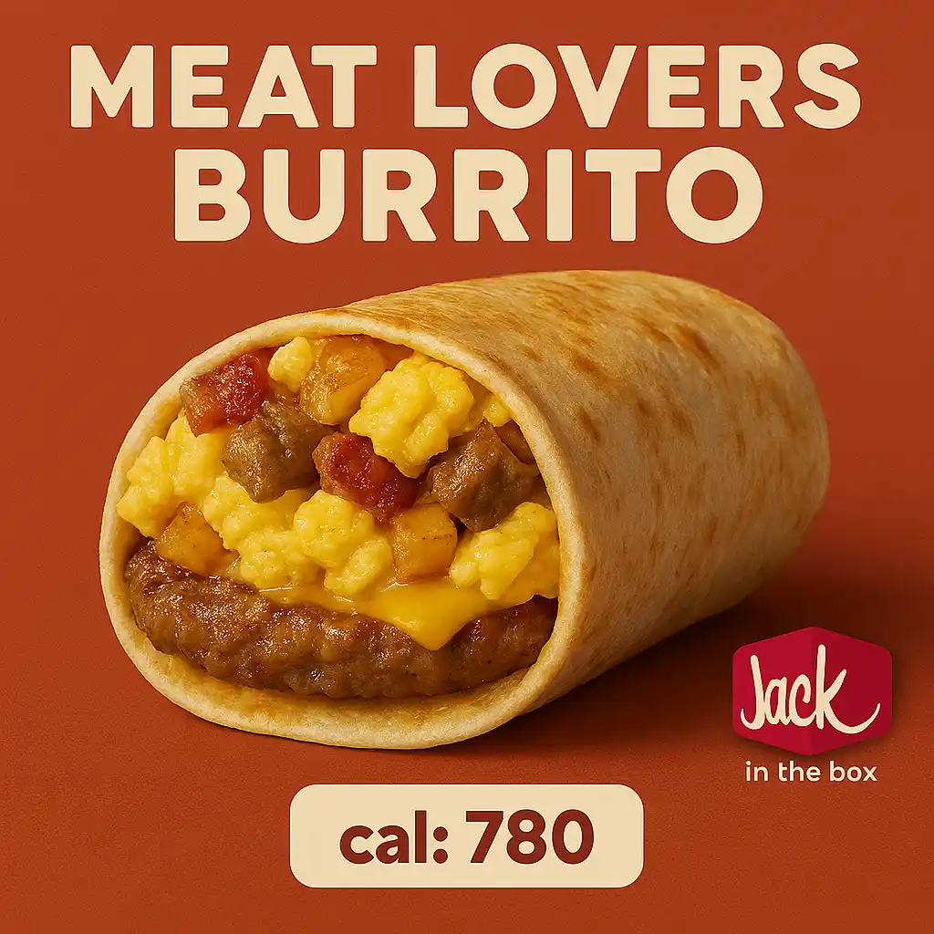 Jack in the Box Meat Lovers Burrito