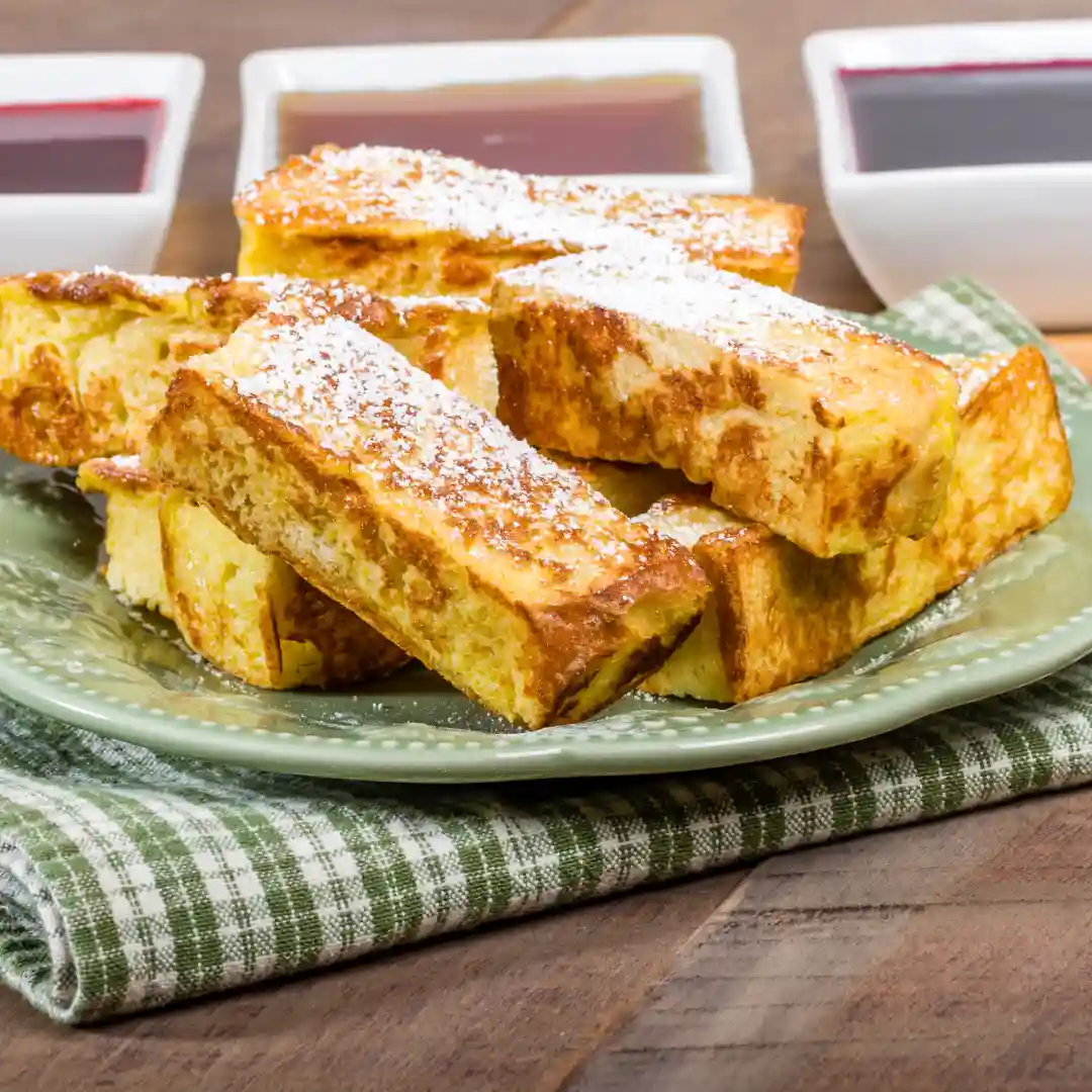 Jack in the Box 3pc Classic French Toast Sticks Platter With Bacon & Sausage Combo