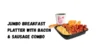 Jack in the Box Jumbo Breakfast Platter with Bacon & Sausage Combo Taste,  Calories, Price & Recipe - Post Thumbnail