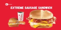 Jack in the Box Extreme Sausage Sandwich Nutrition Facts, Carbs & Calories